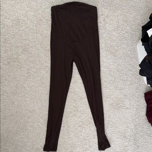 Women's Chocolate Brown High-Waisted Leggings